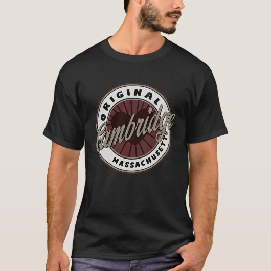 Cambridge Travel Souvenir To Massachusetts T-shirt (Voorkant)