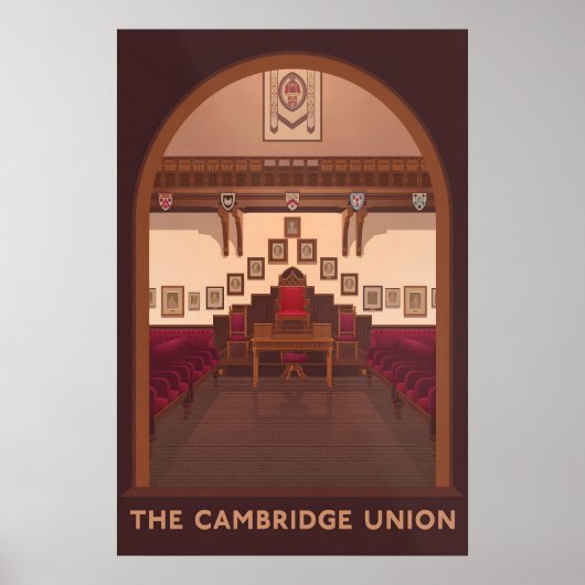 Cambridge Union Travel Poster (Voorkant)