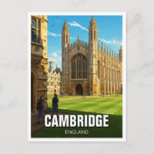 Cambridge University Engeland Reizen Briefkaart (Voorkant)