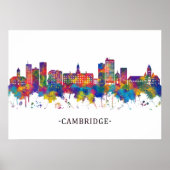 Cambridge USA Skyline Poster (Voorkant)