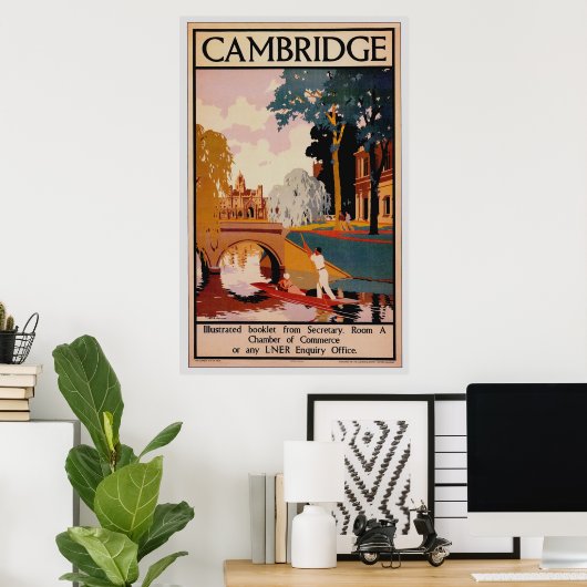 Cambridge Vintage Poster (Thuiskantoor)
