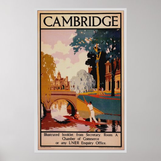 Cambridge Vintage Poster (Voorkant)