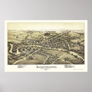 Cambridgeboro, PA Panorama Map - 1895 Poster
