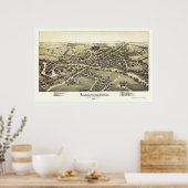 Cambridgeboro, PA Panorama Map - 1895 Poster (Keuken)