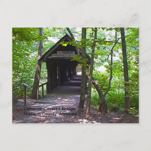 Cambron Covered Bridge, Madison County, Alabama Briefkaart