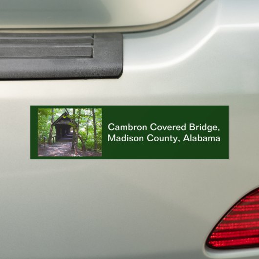 Cambron Covered Bridge, Madison County, Alabama Bumpersticker (Op auto)