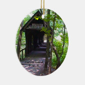 Cambron Covered Bridge, Madison County, Alabama Keramisch Ornament (Rechts)