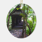 Cambron Covered Bridge, Madison County, Alabama Keramisch Ornament (Links)