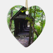 Cambron Covered Bridge, Madison County, Alabama Keramisch Ornament (Rechts)