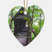 Cambron Covered Bridge, Madison County, Alabama Keramisch Ornament (Links)