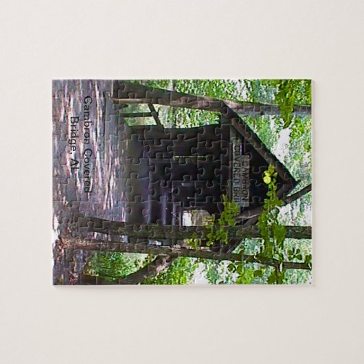 Cambron Covered Bridge, Madison County, Alabama Legpuzzel (Horizontaal)