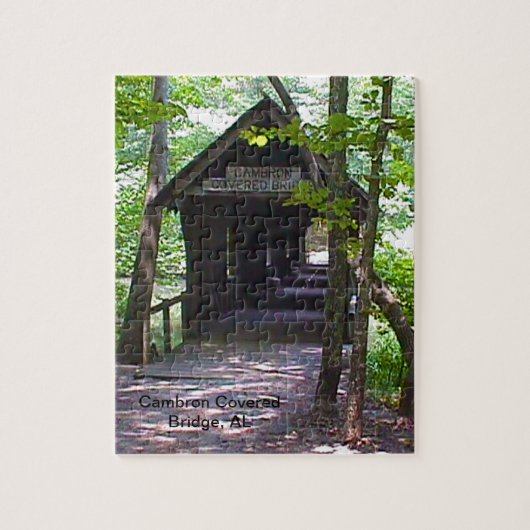 Cambron Covered Bridge, Madison County, Alabama Legpuzzel (Verticaal)