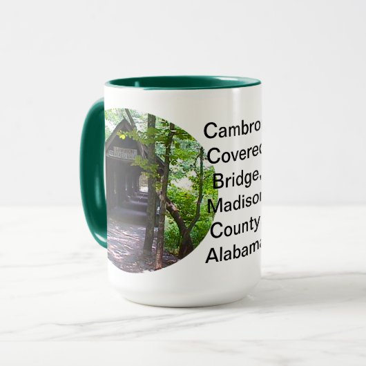 Cambron Covered Bridge, Madison County, Alabama Mok (Voorkant links)
