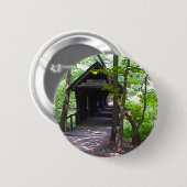 Cambron Covered Bridge, Madison County, Alabama Ronde Button 5,7 Cm (Voorkant /achterkant)