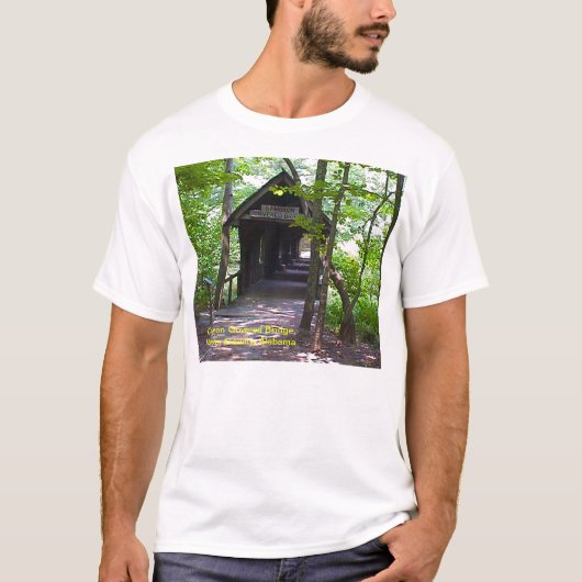 Cambron Covered Bridge, Madison County, Alabama T-shirt (Voorkant)