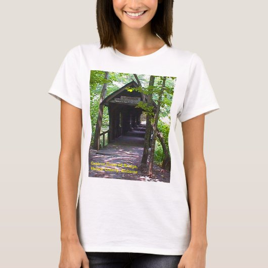 Cambron Covered Bridge, Madison County, Alabama T-shirt (Voorkant)
