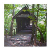 Cambron Covered Bridge, Madison County, Alabama Tegeltje (Voorkant)