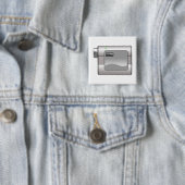 camcorder vierkante button 5,1 cm (In situ)