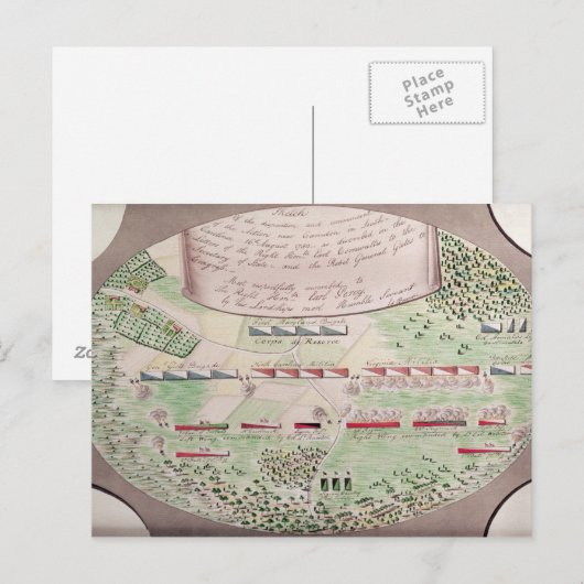 Camden, 1780 briefkaart (Voorkant / Achterkant)