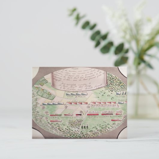 Camden, 1780 briefkaart (Staand voorkant)