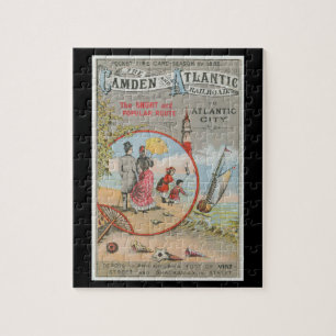 Camden and Atlantic Railroad Puzzle + Box Legpuzzel