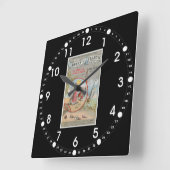 Camden and Atlantic Railroad Wall Clock Vierkante Klok (Hoek)