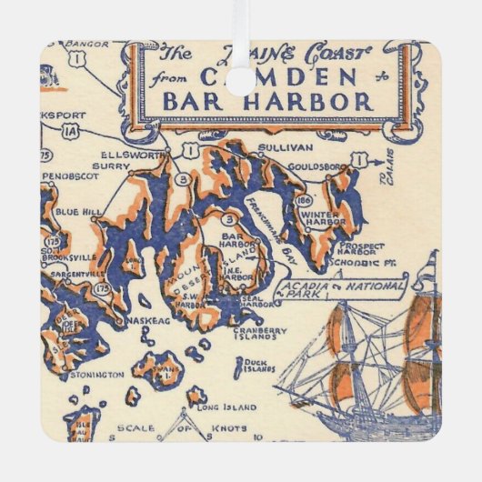 Camden Bar Harbor Ornament (Voorkant)