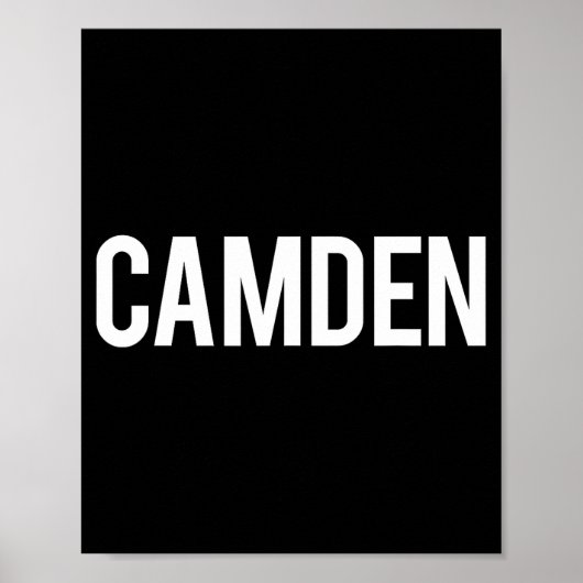 Camden Cool New Jersey Nj Fan Funny Gift Tee  Poster (Voorkant)