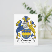 Camden Family Crest Briefkaart (Staand voorkant)