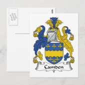 Camden Family Crest Briefkaart (Voorkant / Achterkant)
