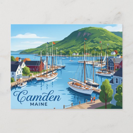 Camden Harbor VS Briefkaart (Voorkant)