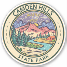Camden Hills State Park Maine Badge Sticker