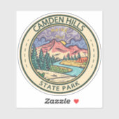 Camden Hills State Park Maine Badge Sticker (Vel)