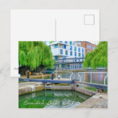 Camden Lock Briefkaart, Londen Verenigd Koninkrijk Briefkaart (Voorkant / Achterkant)