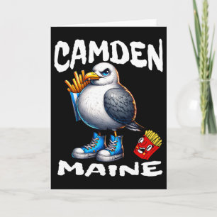 Camden Maine Grappige Zeemeeuw Franse Frieten Souv Kaart