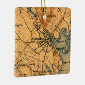 Camden Maine  Map Keramisch Ornament (Rechts)