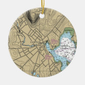 Camden Maine Nautical Chart Keramisch Ornament (Voorkant)