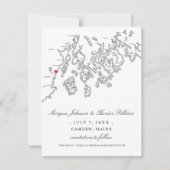 Camden Maine Photo Save the Date - Penobscot Bay (Voorkant)