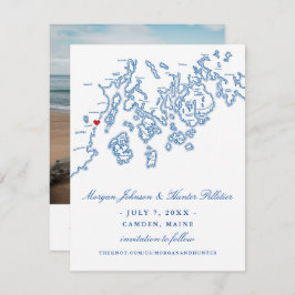 Camden Maine Photo Save the Date - Penobscot Bay