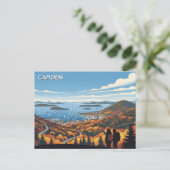 Camden Maine Reizen Briefkaart (Staand voorkant)