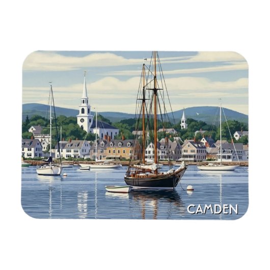 Camden Maine Reizen Magneet (Horizontaal)