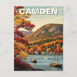 Camden Maine Travel Briefkaart