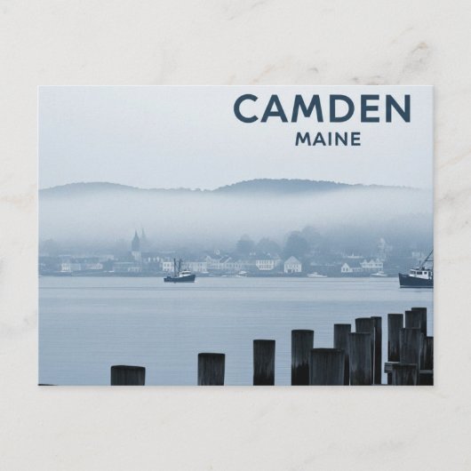 Camden Maine Travel Briefkaart (Voorkant)