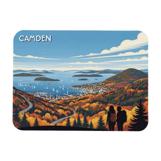 Camden Maine Travel Magneet (Horizontaal)
