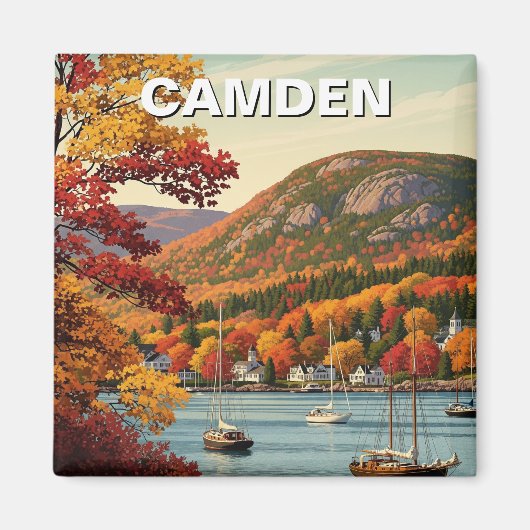 Camden Maine Travel Magneet (Voorkant)