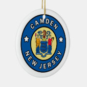 Camden New Jersey Keramisch Ornament (Rechts)