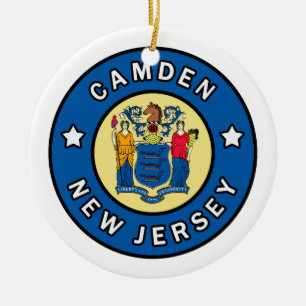 Camden New Jersey Keramisch Ornament