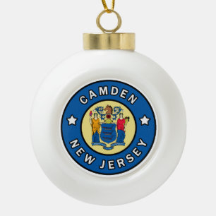 Camden New Jersey Keramische Bal Ornament
