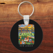 Camden New Jersey Nj Waterfront Delight Sd018  Sleutelhanger (Voorkant)