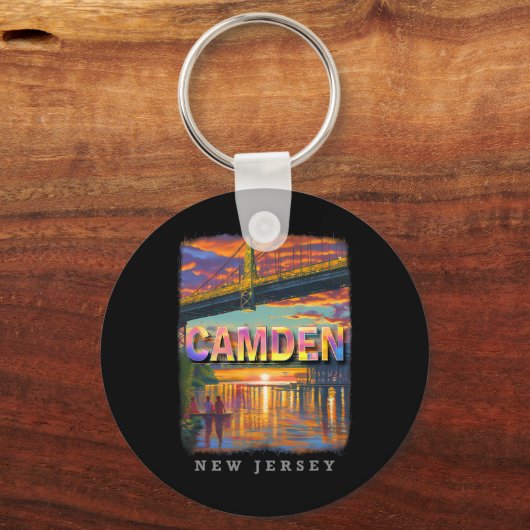 Camden New Jersey Nj Waterfront Delight Sd599  Sleutelhanger (Voorkant)